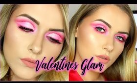 GLITTER CUT CREASE SEXY VALENTINES GLAM MAKEUP 💕 | shivonmakeupbiz