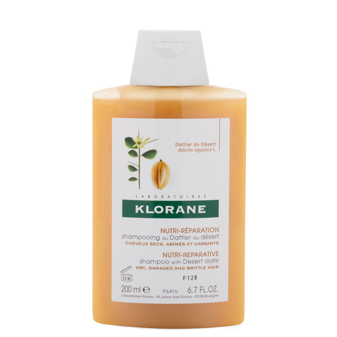 Klorane Shampoo with Desert Date 6.7 oz alternative view 1 - product swatch.