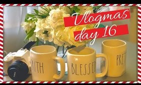 VLOGMAS DAY 16 || RAE DUNN OBSESSION || WATCHING MY FAVORITE YOUTUBER