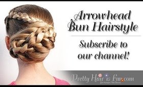 Valentine's Hairstyle: Arrowhead Bun {Cupid's Arrow}