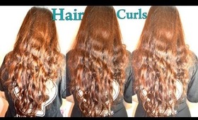 No Heat curls hair Tutorial How to do heat free hair curls at home