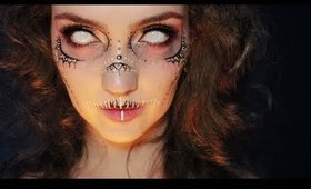 Easy Elegant Skull Makeup - Halloween