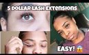 I Did My Own Lash Extensions for 5 DOLLARS| Tutorial