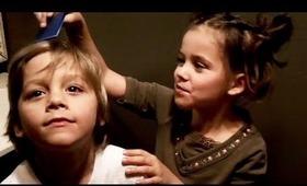 Emma Dyes Her Brother Jonah's Hair!!