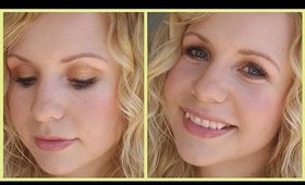 Bronzed Summer Makeup Look For A Night Out - Great For Blue Eyes