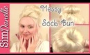 How to do a Messy Sock Bun Hairstyle with a Donut {Hair Tutorial}