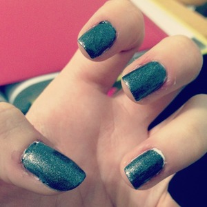 It reminds me of the nail polish that has diamonds in it