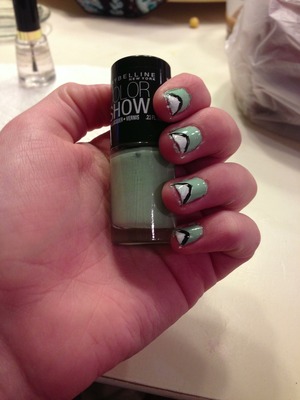 My saint patty's day nails(: