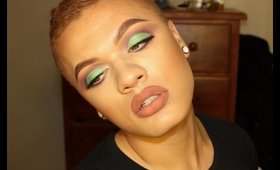 Purple & Green Cut Crease Makeup Tutorial