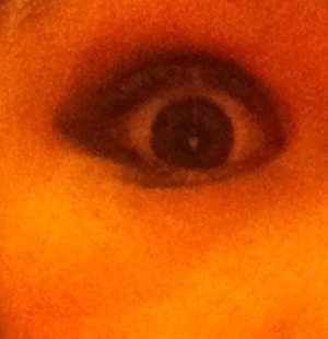 Sorry about the quality of the picture, but I just created a simple smokey eye using 2 separate colours! :)  