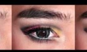 Pink & Yellow Cut Crease Makeup Tutorial