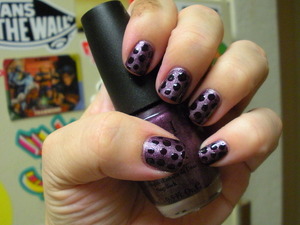 OPI Licoln Park After Dark (suede) and Licoln Park After Dark