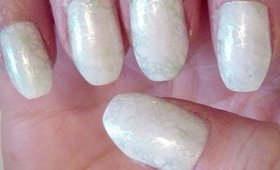 Stamp It Sunday: Iridescent Pastel Marble Nail Art