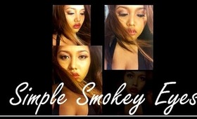 Simple Nightout Look: Simple smokey eyes with black cherry lips