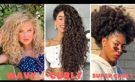 How To Find Your Curl Type! | ALL Hair Types w/ Pictures ( + products recommendations)