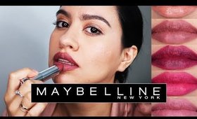 Maybelline Lipstick Collection Swatches