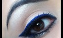 Blue Eyeliner Holiday Makeup