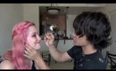 BLOOPERS-my boyfriend does my makeup tag