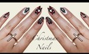 Christmas Nails| Abstract Trees And Holly Berries