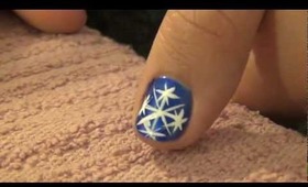 Holiday Nail Tutorial: Frosty