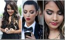 Kim Kardashian Inspired Glam Hair and Makeup