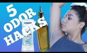 5 BODY ODOR HACKS (How to Smell Good All Day!) | Adozie