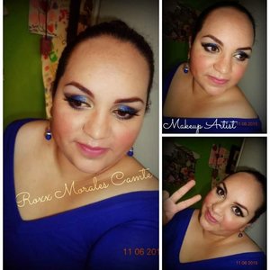 Glitter look and nudelips