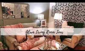 Glam Living Room Tour: How to's|Diys| Design Inspiration| Renter Friendly