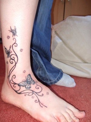 Butterfly foot tattoo hires stock photography and images  Alamy