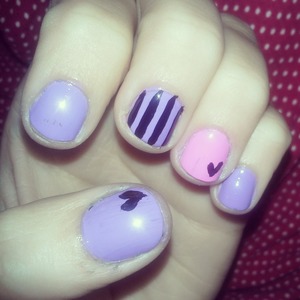 pink and purple with love <3