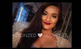 BRONZED AND GLOWING- Full Glam Makeup Tutorial | Grace Mattingly