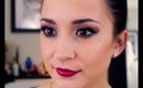 Matte Dramatic Eyes and Bold Lips Makeup Tutorial