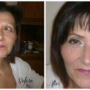 Makeup on a mature women