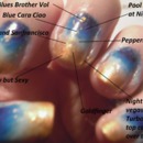 Blue Lagoon nail design 