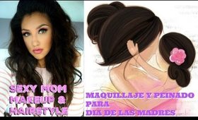 MAQUILLAJE Y PEINADO DIA DE LAS MADRES  / Mother's Day makeup & Hairstyle -@auroramakeup