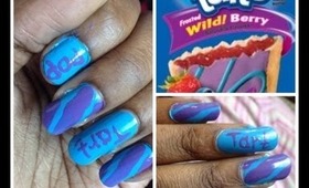 Wildberry Poptart Nail Tutorial