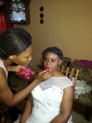 Before and after pix of jenny's wedding....makeup by Emel makeover