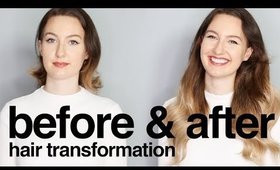 Before & After Hair Transformation Using Hair Extensions | Milk + Blush Hair Extensions