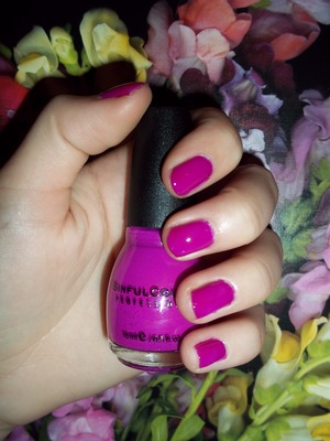 Ulta Professional in Base Coat
 Sinful Colors in 80 Dream On
 NYC Long Wearing in 271 Extra Shiny Top Coat 