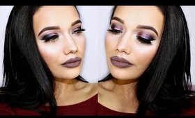 COOL TONED SMOKEY EYES & LIPS Makeup Tutorial