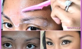 HOW TO USE A BROW RAZOR to ARCH, GROOM, SHAPE EYEBROWS! - AprilAthena7