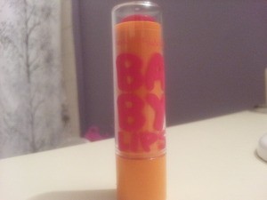 The maybeline Babylips in "Cherry Me" love it! 