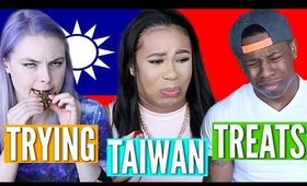 AMERICANS TRY WEIRD FOREIGN SNACKS! | TAIWAN TREATS! ♥ BeautybyGenecia