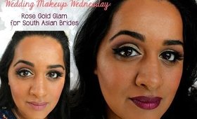 Wedding Makeup Wednesday: Rose Gold Glam Tutorial for South Asian Brides