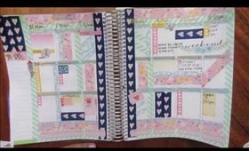 Plan With Me! Pink, Navy and Mint Green!