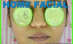 HOME FACIAL How To Do FACIAL At HOME Step By Step Salon Quality Natural Products Remove Blackheads