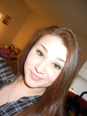 the look I did for St. Patricks Day. :D