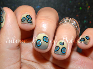 Animal print nails inspired by the Blue Ringed Octopus. (My favorite animal!)