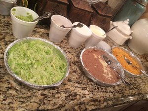 Me and my family had a taco party