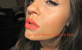 Spring & Summer 2014 Lip Favorites